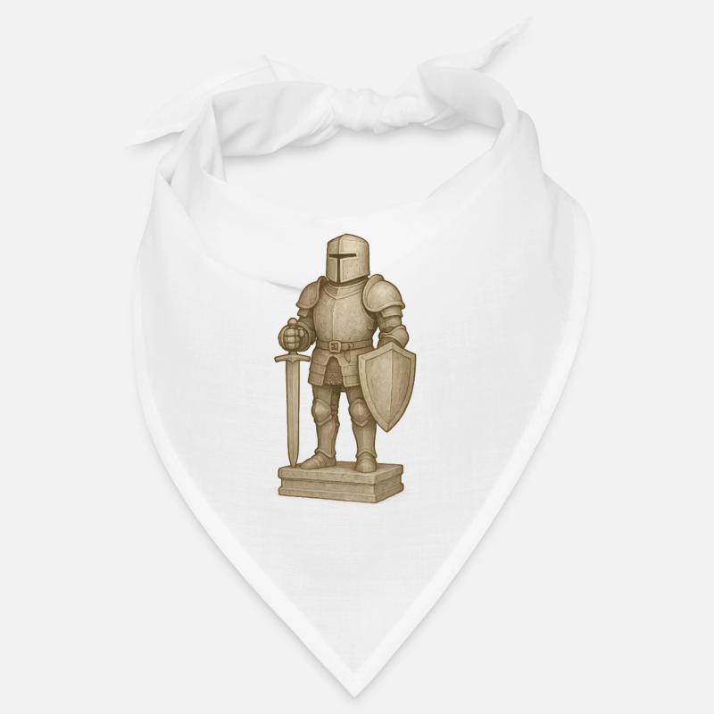 Figurine de samouraï chevaleresque dans le style de la pierre Bandana
