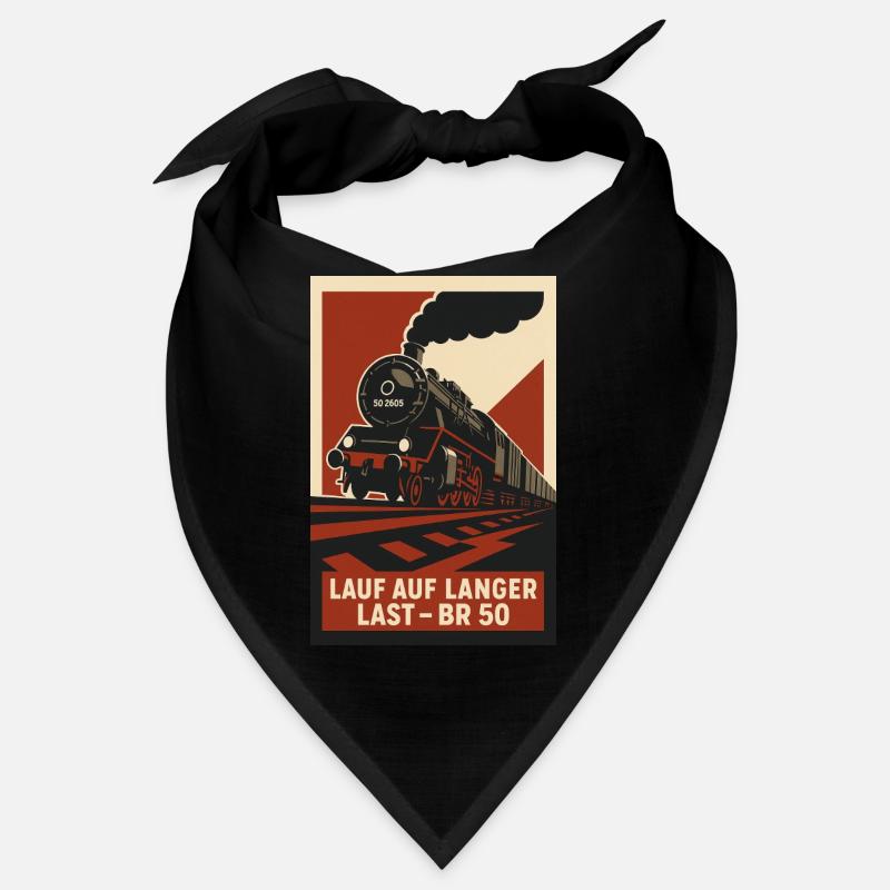 Railway Run on Long Load Freight Train Bandana