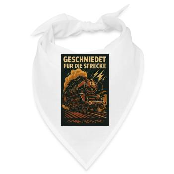 Eisenbahn Dampflok geschmiedet für Strecke - Bandana - Weiß - Vorne