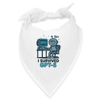 I Survived GPT-5 - Bandana - Weiß - Vorne