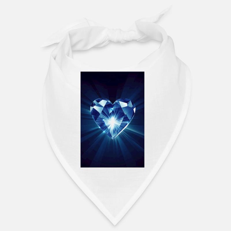 Shining Diamond Heart Bandana