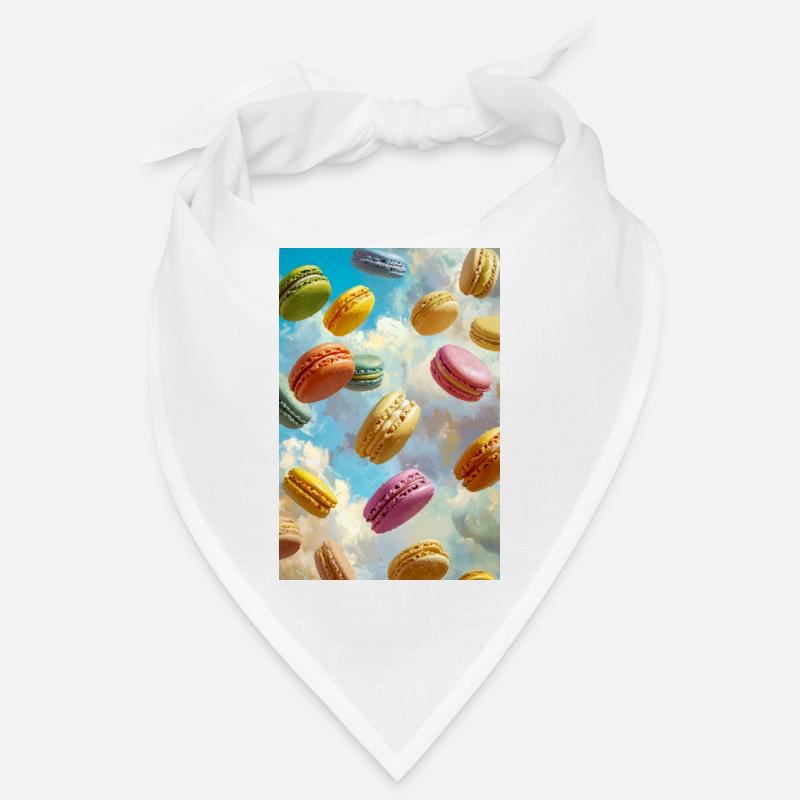 Macarons colorés dans le ciel Bandana