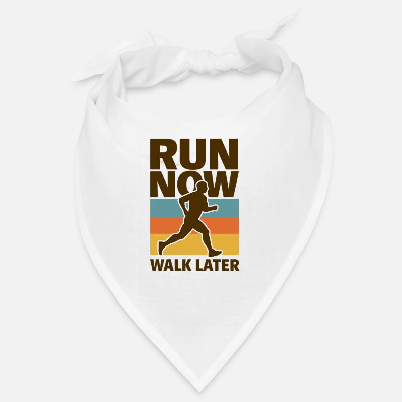 Run Now Walk Later - Bandana - Weiß