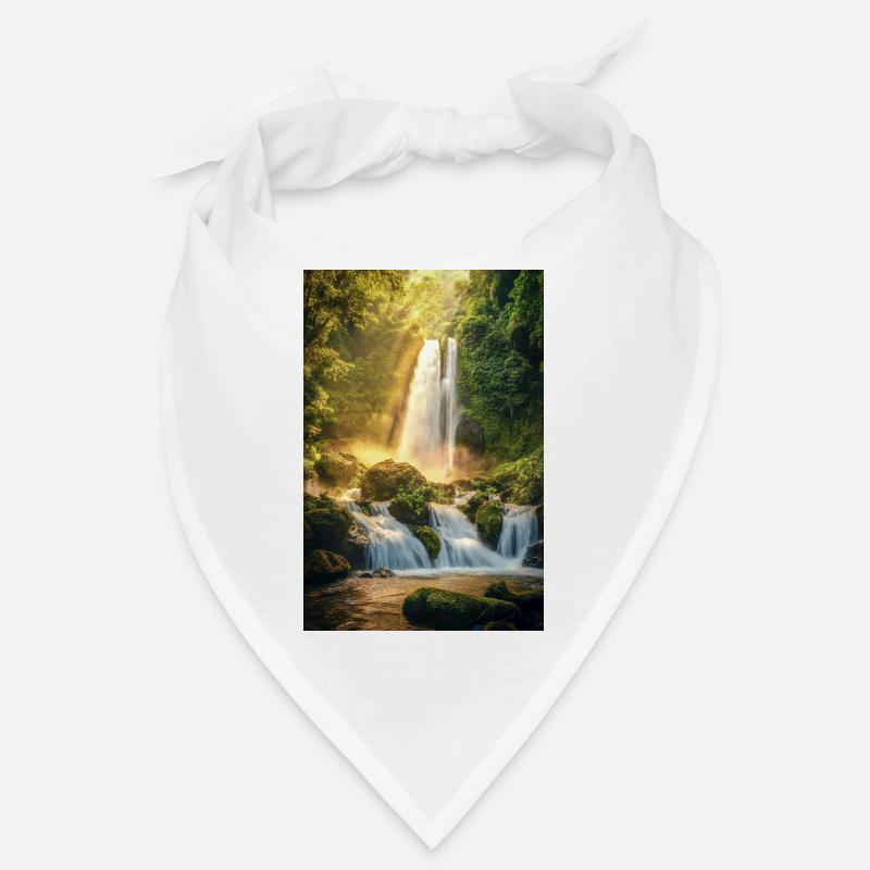 Lever du soleil sur une cascade cachée Bandana