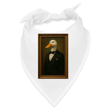 Bild von Ente in Smoking - Bandana - Weiß - Vorne