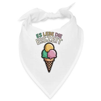 Es lebe die Eiszeit - eiscreme - Bandana - Weiß - Vorne