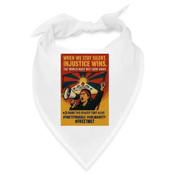 Volksaufstand in Tibet - Bandana - Weiß - Vorne