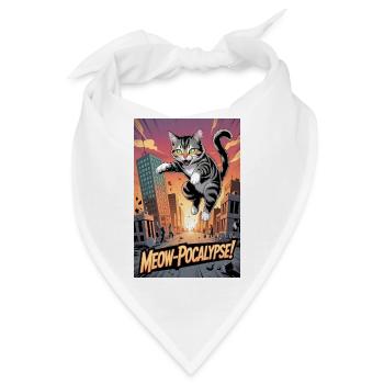 A dynamic anime-style graphic t-shirt design - Bandana - Weiß - Vorne