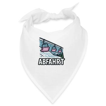 Abfahrt Skilift Landschaftsdesign - Bandana - Weiß - Vorne