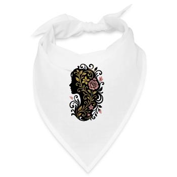 Avi Collection – Golden Rose Emblem - Bandana - Weiß - Vorne