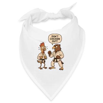 Don't chicken out - Bandana - Weiß - Vorne