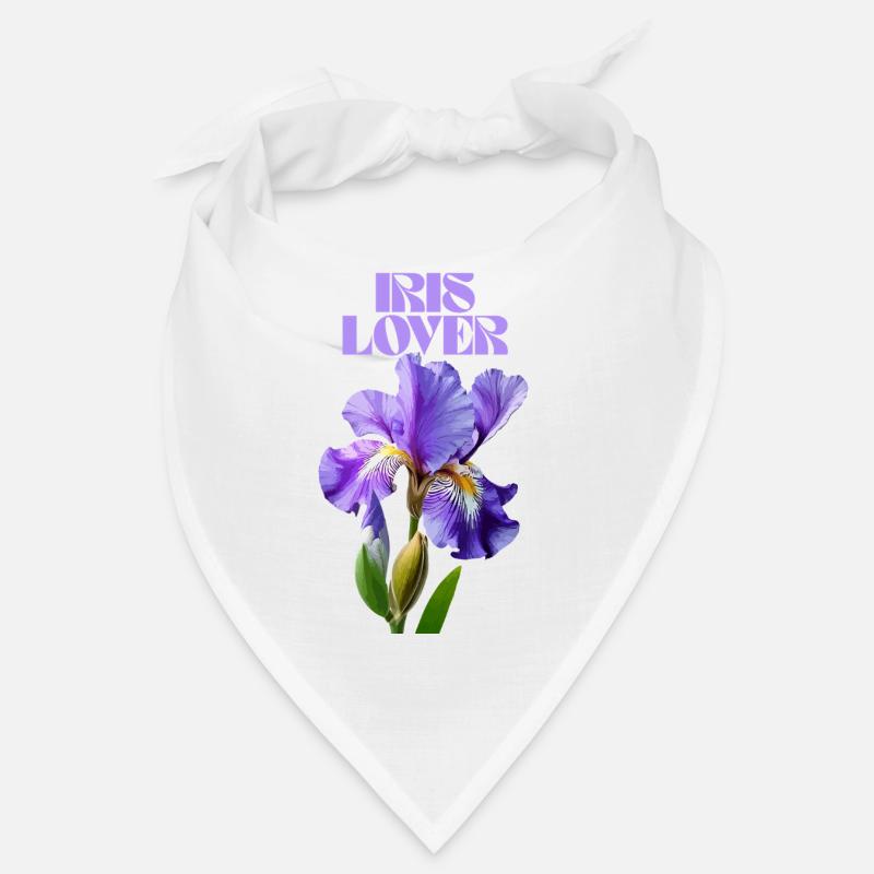 Lila Irisblume Botanisches Design Bandana