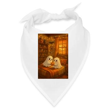 Halloween süße Geister - Bandana - Weiß - Vorne