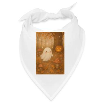 Cute Halloween Ghost - Bandana - Weiß - Vorne