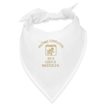 Humorvoller Gaming-Meeting Druck - Bandana - Weiß - Vorne