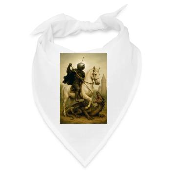St. Georg der Bot - Bandana - Weiß - Vorne