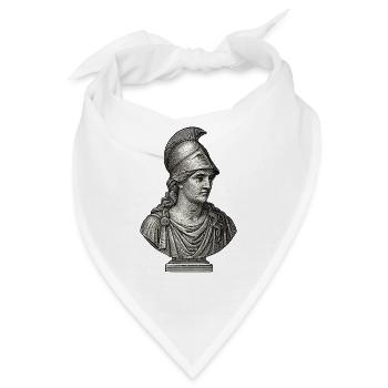 Antik Athena Büste | Klassische griechische Kunst - Bandana - Weiß - Vorne