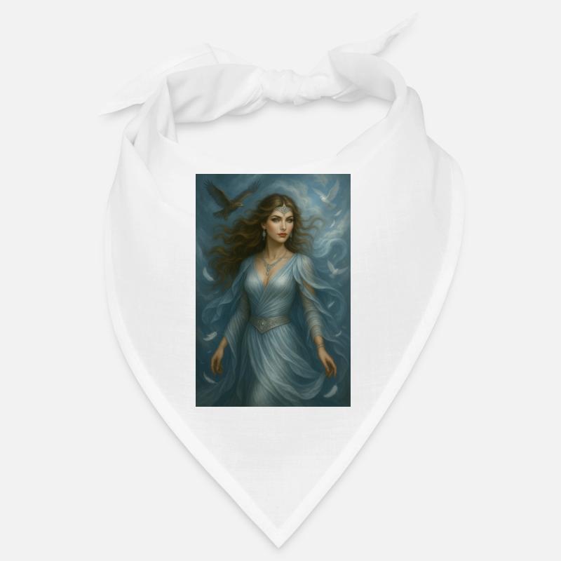 Déesse Céleste – Lumière et Oiseaux Blancs Bandana