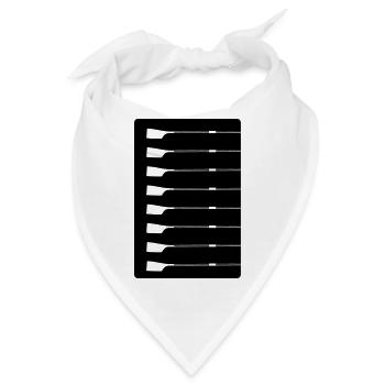 Achter Ruder – Silhouette  - Bandana - Weiß - Vorne