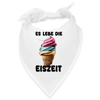 Es lebe die Eiszeit - Eissorte - Bandana - Weiß - Vorne