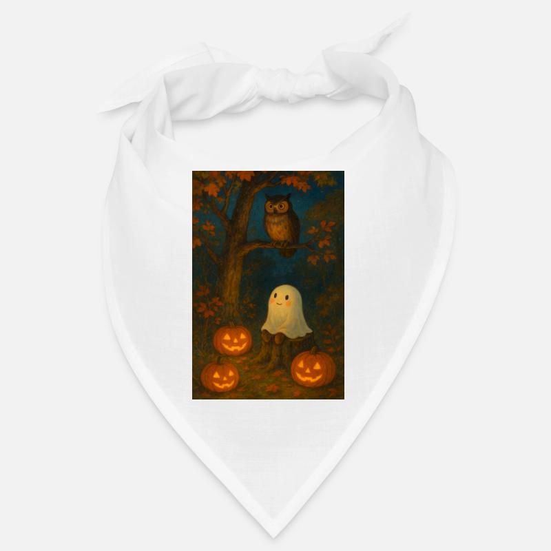 Gespenst und Eule im Herbst Bandana