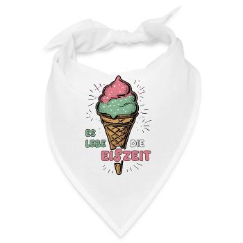 Es lebe die Eiszeit - Bandana - Weiß - Vorne