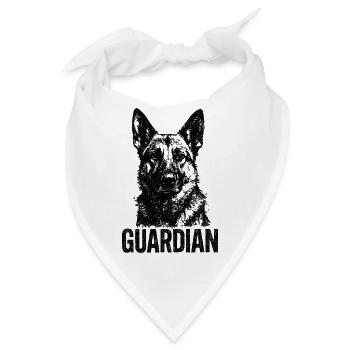 Deutscher Schäferhund - Wachhund - Bandana - Weiß - Vorne