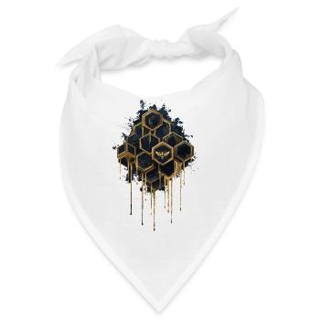 Imker Design - wabe - Bandana - Weiß - Vorne