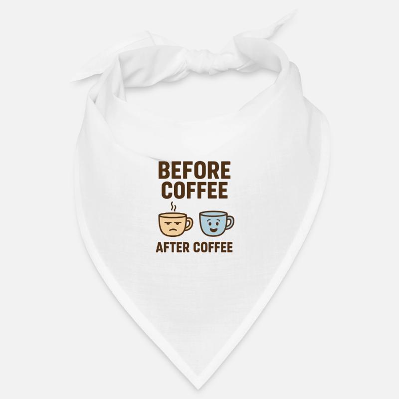 before coffee after coffee Bandana
