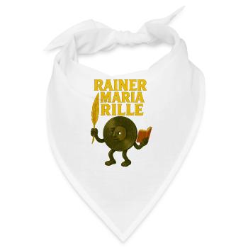 Rainer Maria Rille DJ Poet - Bandana - Weiß - Vorne
