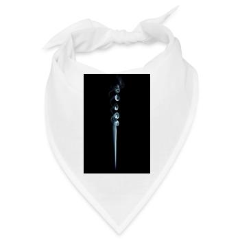 Eleganter Rauchstrudel - Bandana - Weiß - Vorne