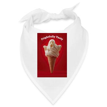 Schrecklich leckere Geisterwaffel - Bandana - Weiß - Vorne