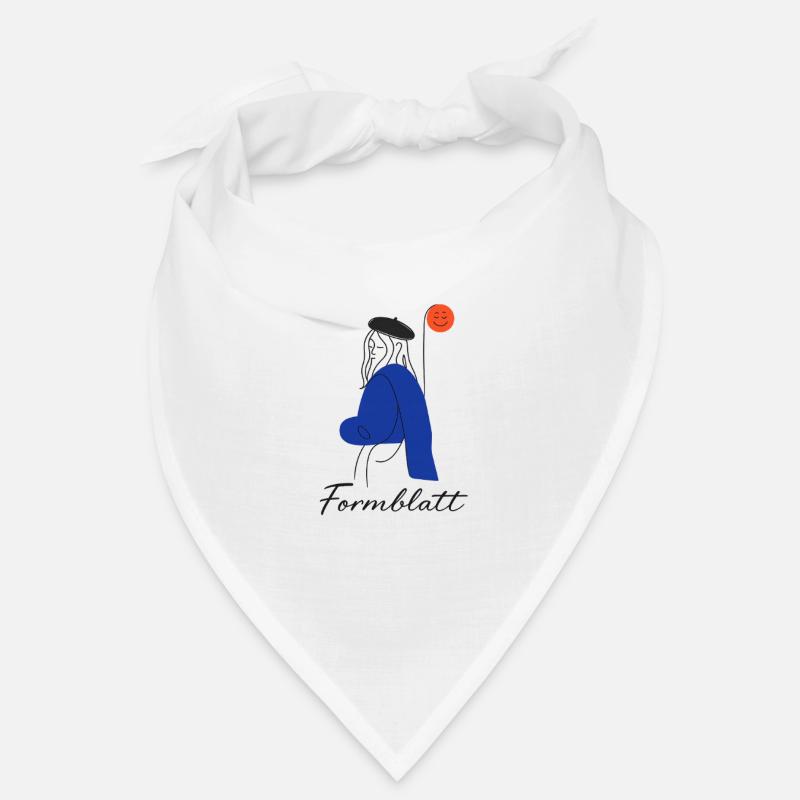 Forme Silhouette Bleu Bandana