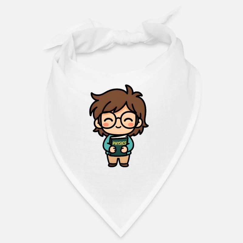 Little physics hero with book Bandana
