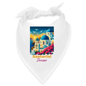 Santorini Traumlicht - Bandana - Weiß - Vorne