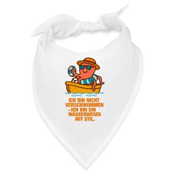 Ich_bin_nicht_verschwommen_ich_bin_ein_Wasserwe - Bandana - Weiß - Vorne