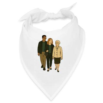 mit Oma unterwegs - Bandana - Weiß - Vorne