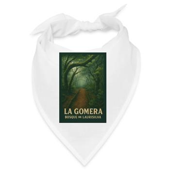 La Gomera Laurisilva Waldpfad - Bandana - Weiß - Vorne
