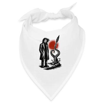Noir Lovecraft und der Tentakel - Bandana - Weiß - Vorne