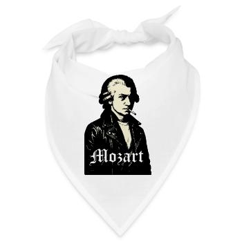 Mozart Noir Rebell Komponist - Bandana - Weiß - Vorne