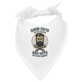 Good Guys Go To Heaven - Bandana - Weiß - Vorne