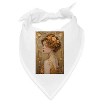 Ewige Schönheit – Öl auf Leinwand - Bandana - Weiß - Vorne