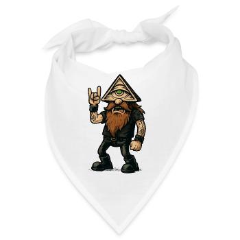 Der Metal-Zyklop - Bandana - Weiß - Vorne