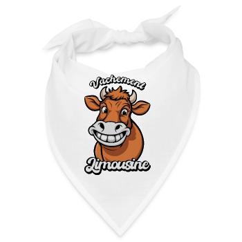 Vachement Limousine Humor Ländliches Landwirtschaftsgeschenk - Bandana - Weiß - Vorne