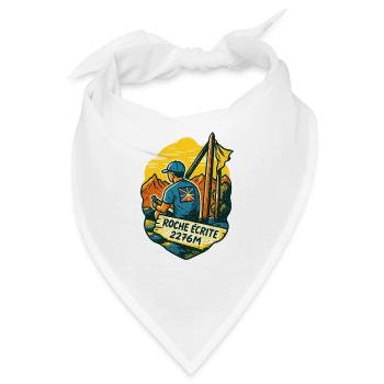 Trail rocks geschrieben - Bandana - Weiß - Vorne