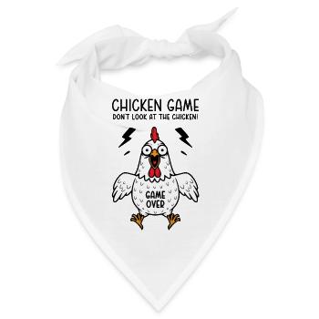 Chicken Game Don't look at the chicken Game over - Bandana - Weiß - Vorne