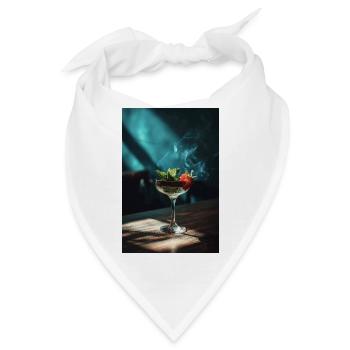 Rauchiger Minz-Zitrus-Cocktail - Bandana - Weiß - Vorne