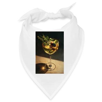 Kräuter Cocktail Glas Stillleben - Bandana - Weiß - Vorne