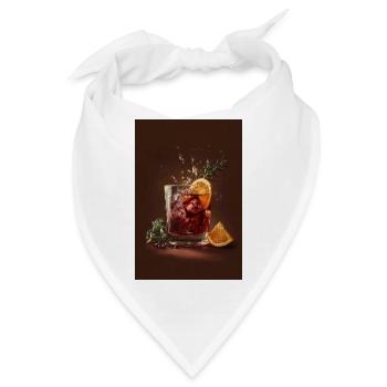 Zitrus-Rosmarin-Funken-Cocktail - Bandana - Weiß - Vorne