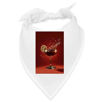 Zitrus-Splash-Cocktail - Bandana - Weiß - Vorne
